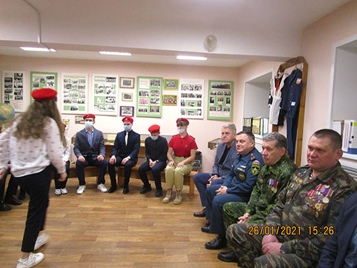 Мероприятие посвященное вступлению в ряды Юнармии 2021 01 26 13